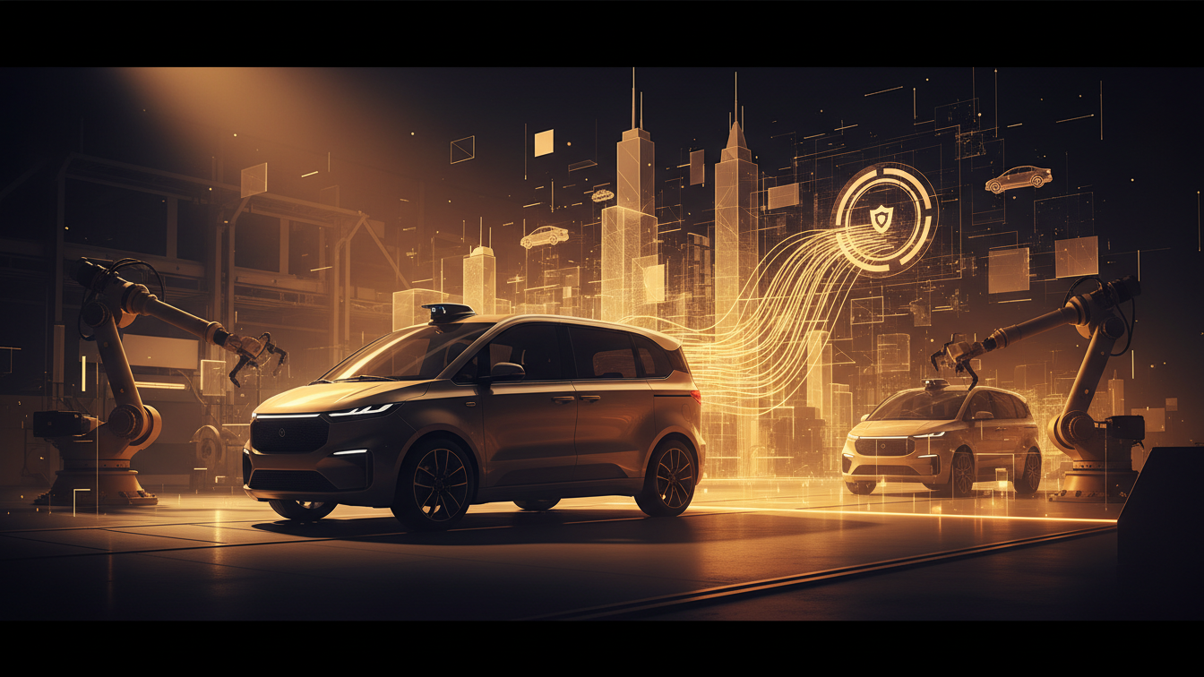 Editorial illustration for NVIDIA Accelerates Physical AI Into Automotive Production Lines