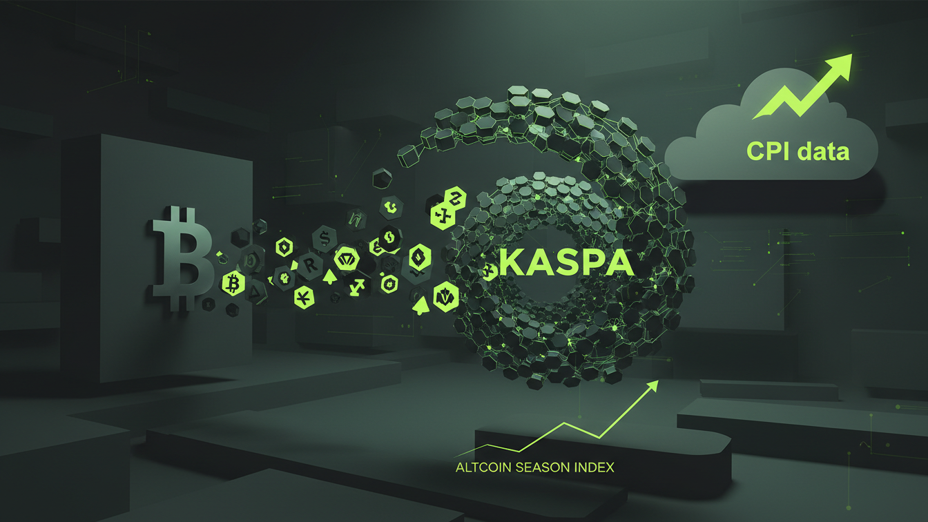 Editorial illustration for Kaspa Leads Altcoin Rotation as Layer-1s Surge Ahead of CPI