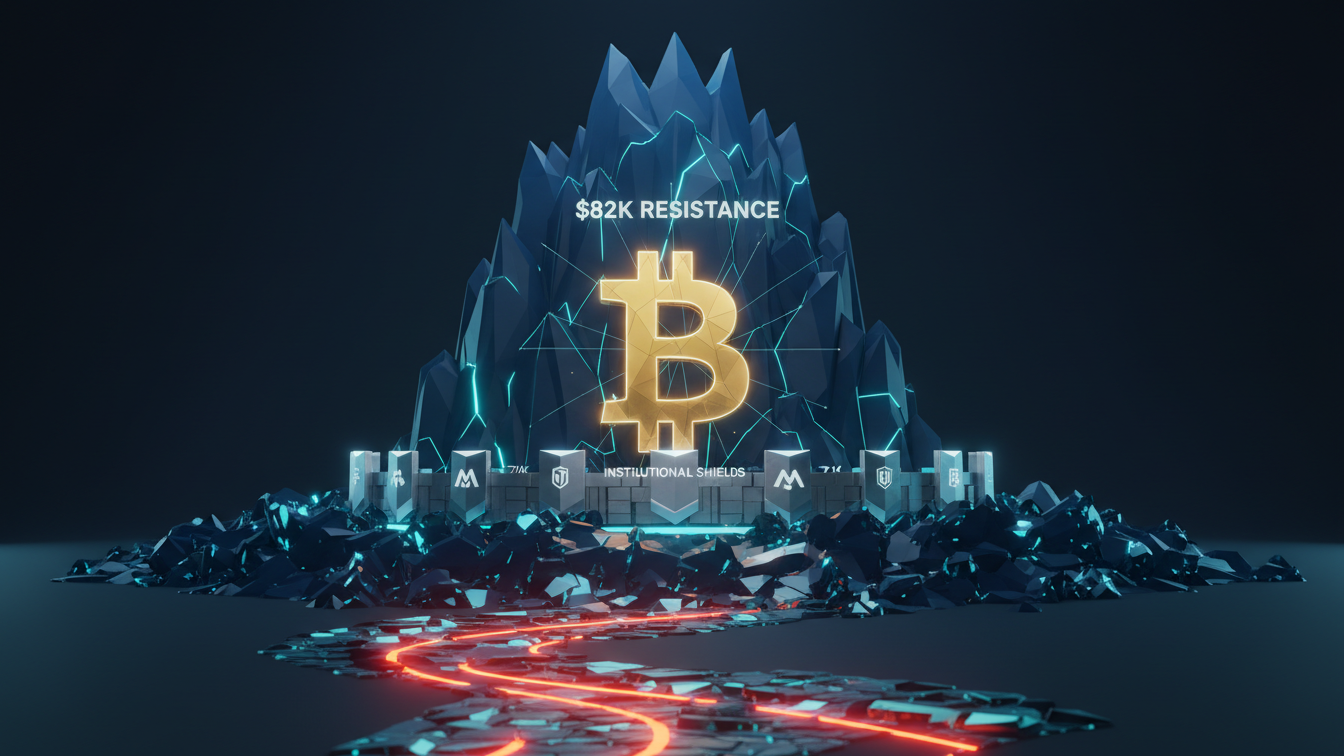 Bitcoin Defends $77K Amid $82K Resistance and Institutional Shields