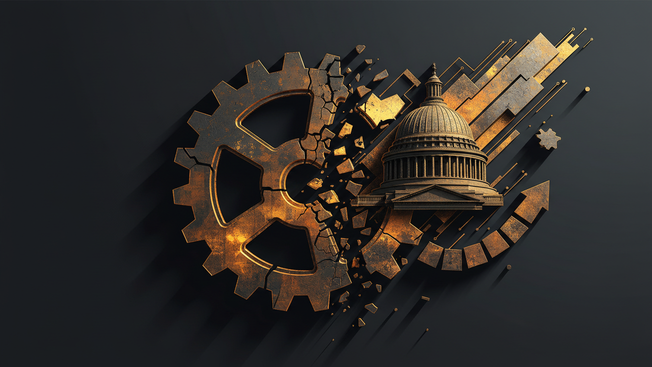 Editorial illustration for Senate Cloture Vote Fails on Clarity Act, Stalling Crypto Market Structure Bill