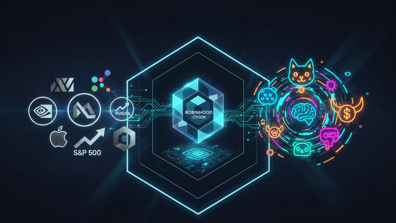 Stock-Linked Memecoins Emerge on Robinhood Chain Connecting Equities to Crypto
