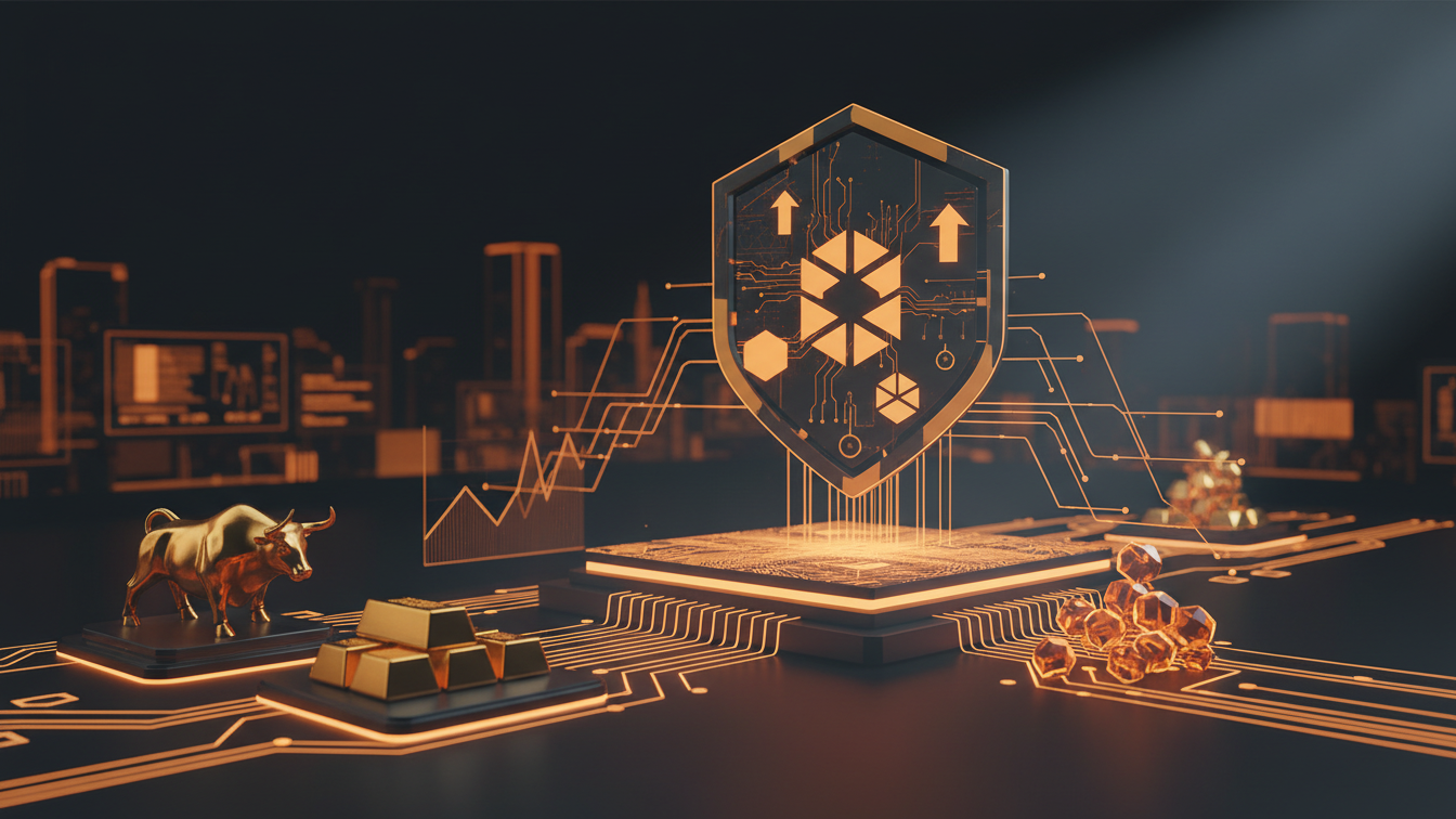 Editorial illustration for Guardis Leads Institutional Push Into Tokenized Assets on Solana