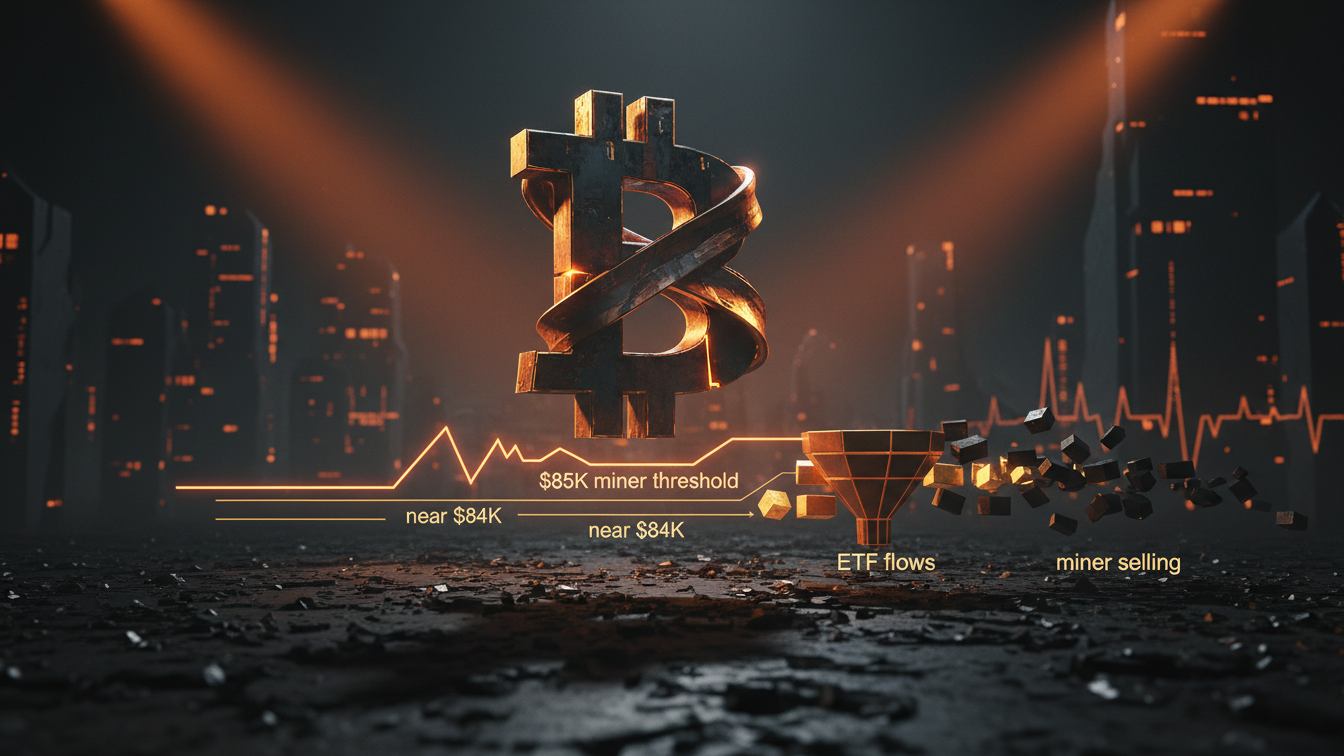 Bitcoin Near $84K Tests $85K Miner Threshold Amid ETF Flows in September 2026