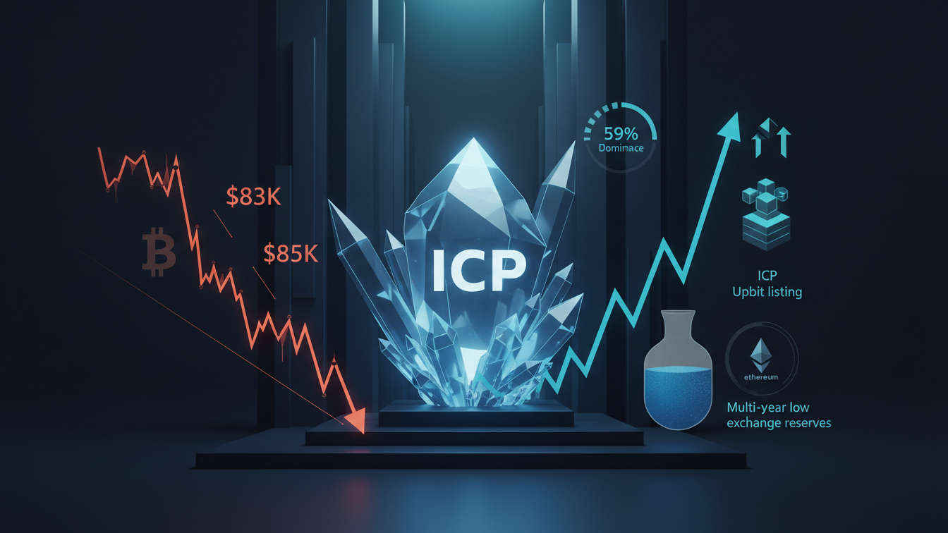 ICP Leads Altcoin Momentum as Bitcoin Slips Below $83K in September 2026