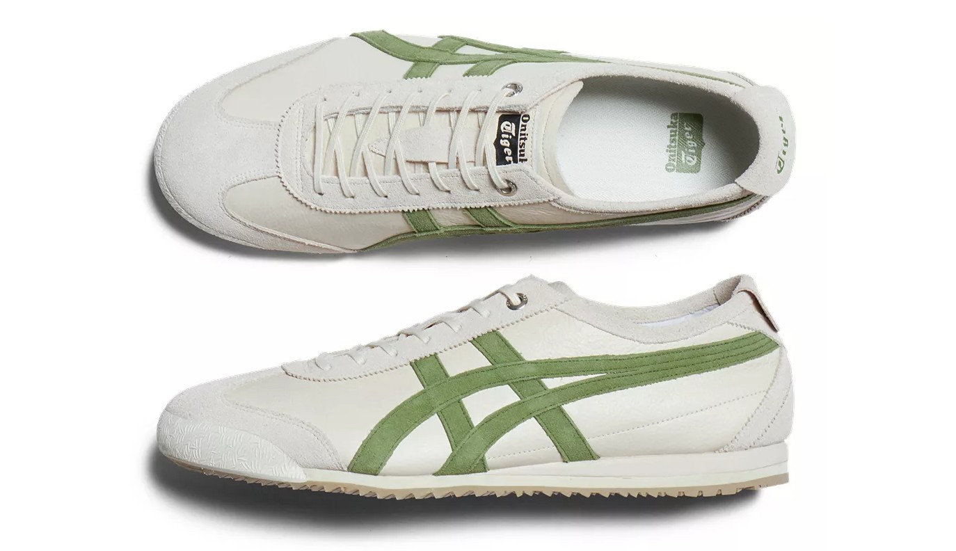 Onitsuka Tiger Mexico 66 SD Vintage in cream and green