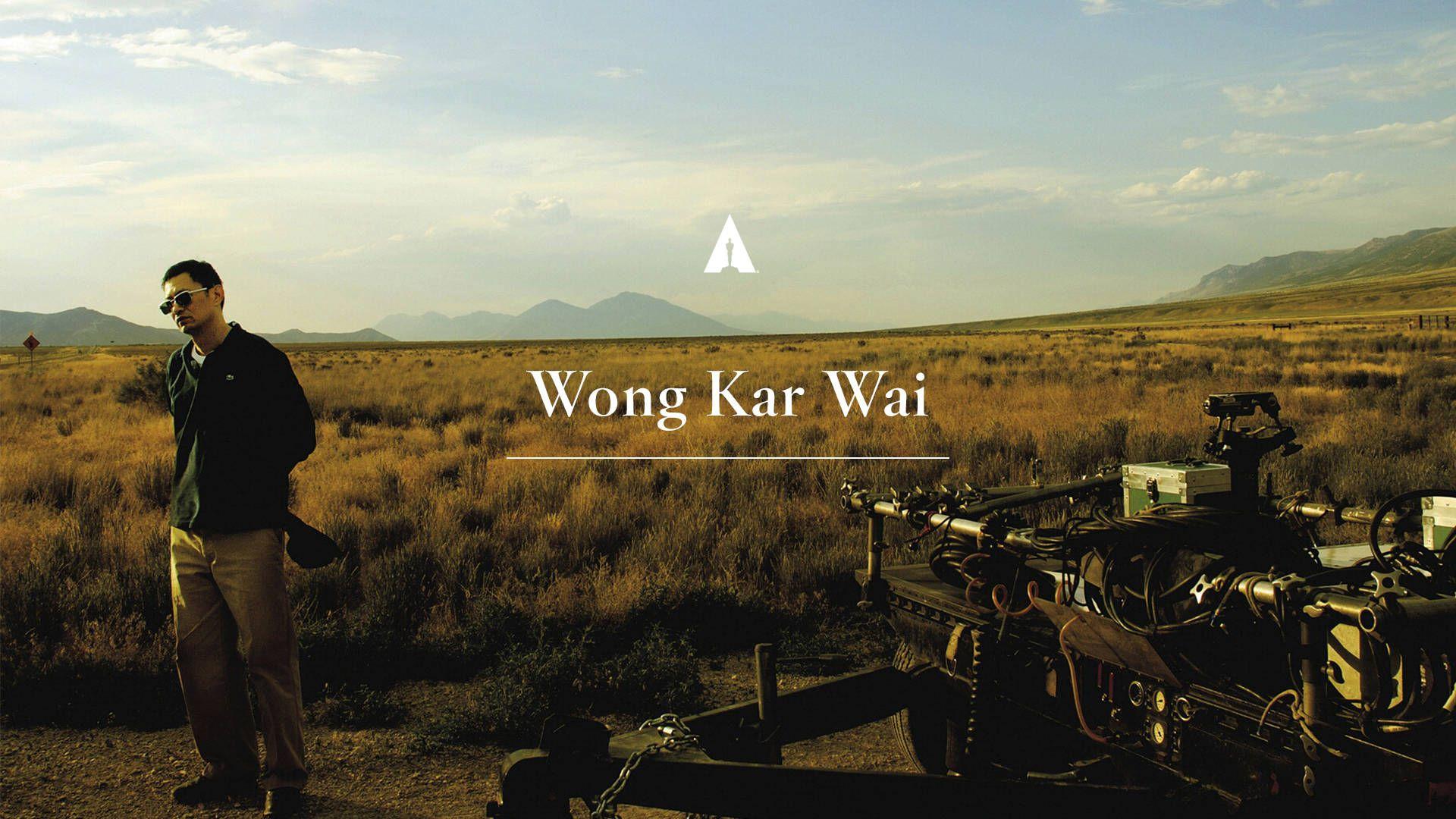 Wong Kar-wai on set