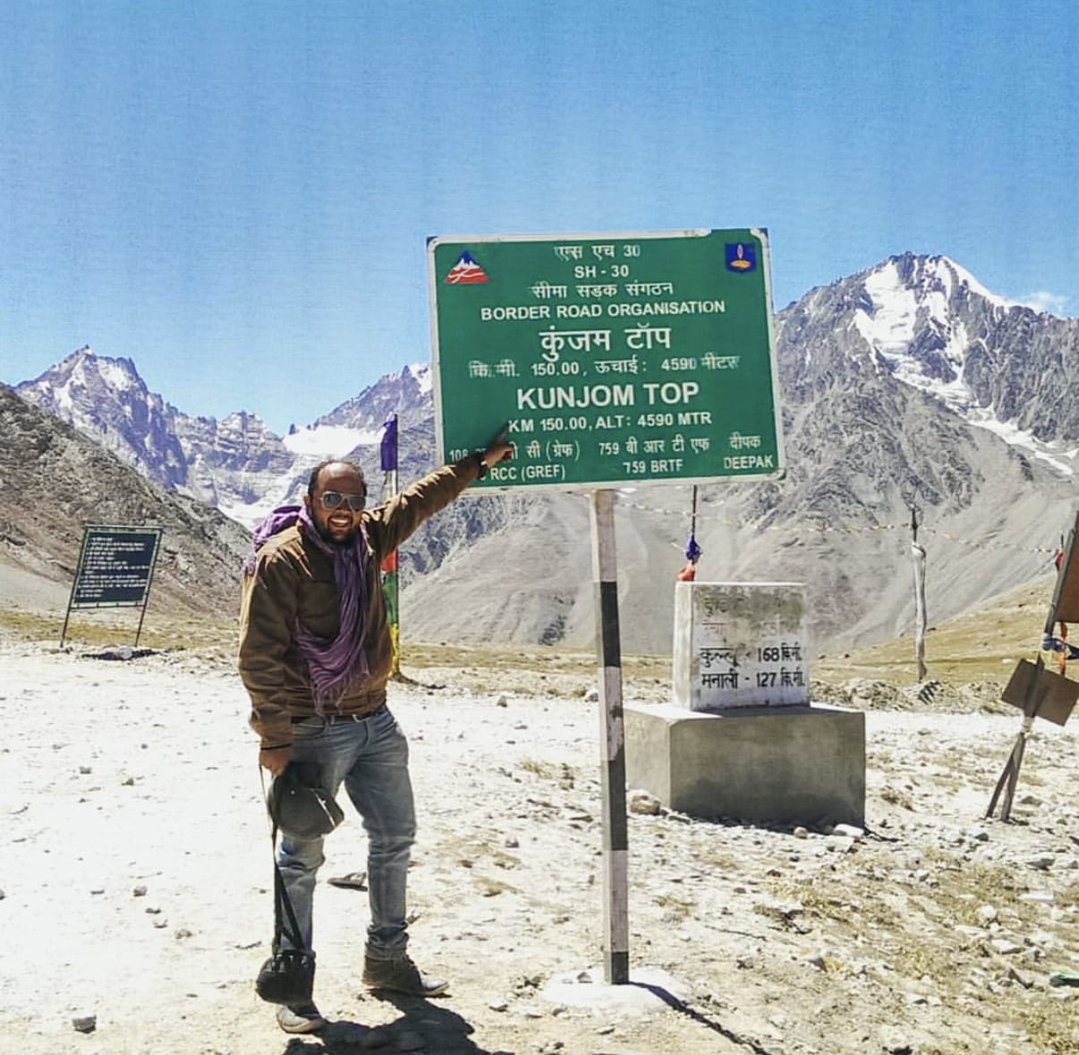 At Kunzum Pass, 15,060 feet