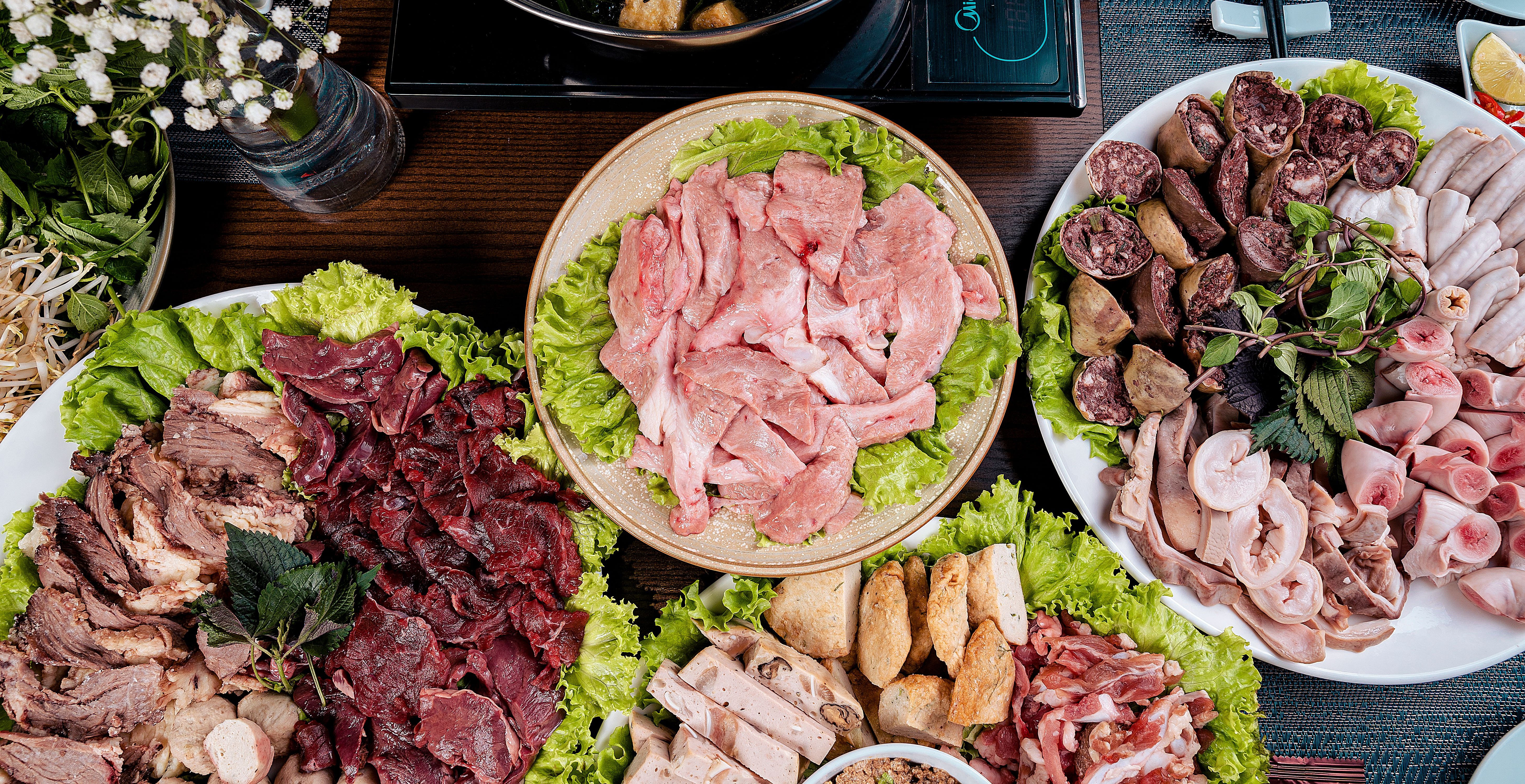 Fresh meat and other ingredients