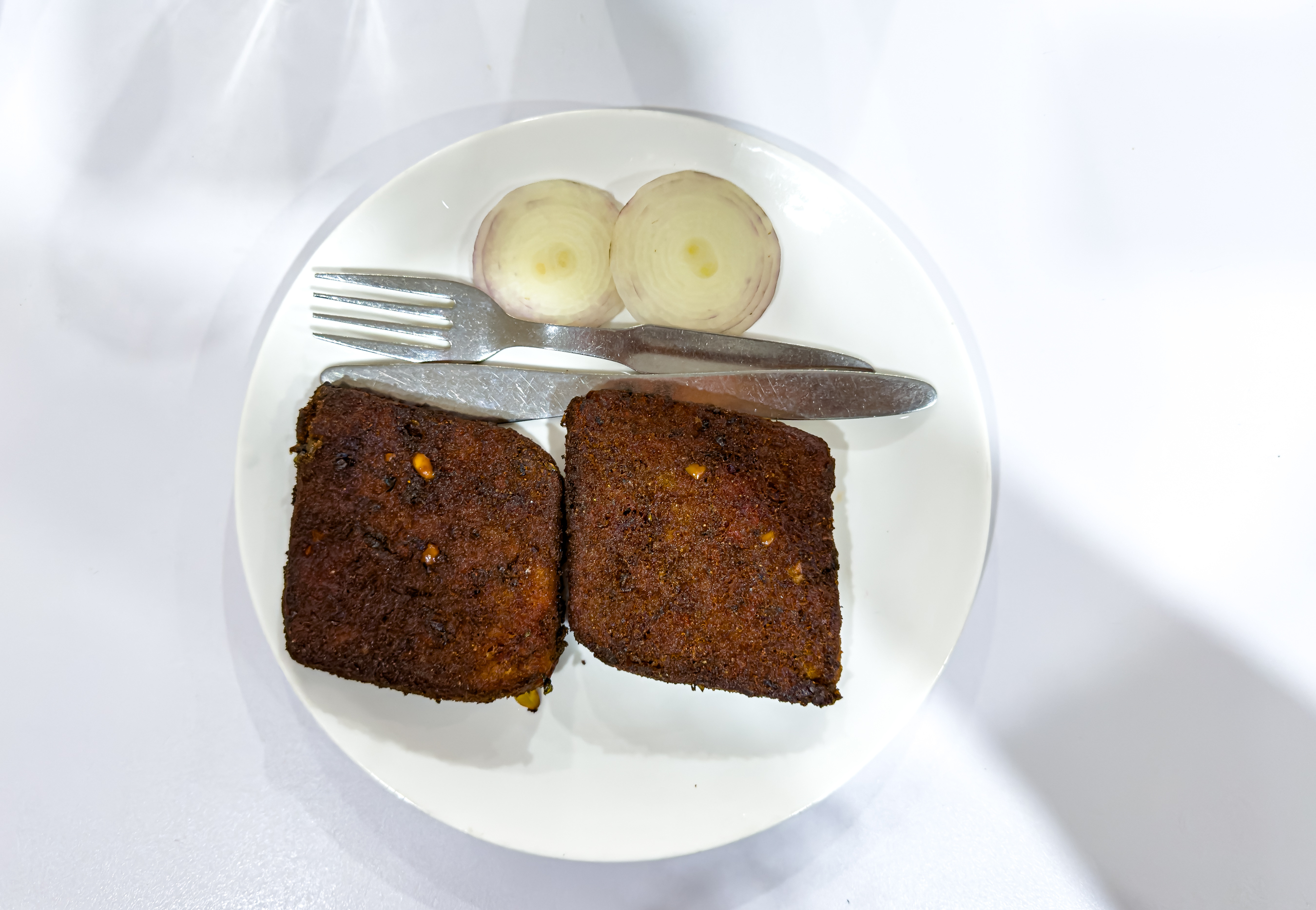 Veg cutlet at the Sector 10 Indian Coffee House in Bhilai