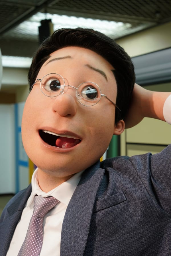 フグ田マスオ リアルな等身大模型 リアルな人形
