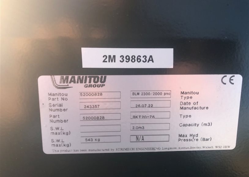 Manitou BLM 2300 Forklift Accs - Image 6