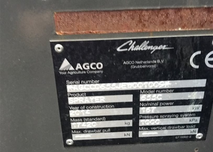 Challenger RG655 Sprayer (S/P) - Image 7