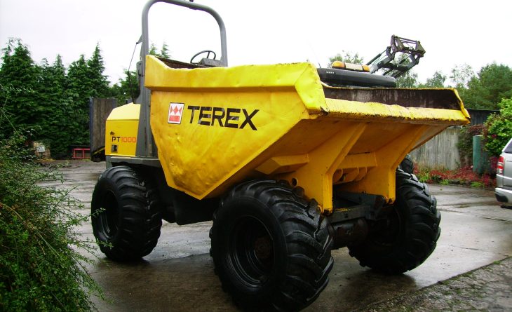 2007 Terex PT10000 4wd Forward Tipping Dumper, 10 Ton, Power Shuttle, Folding Roll bar. SOLD - Image 3
