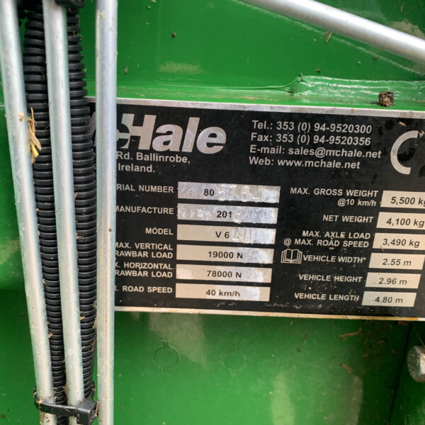 McHale V640 Round Baler For Sale - Image 16