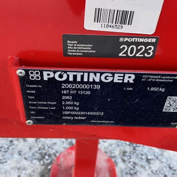 NEW Pottinger HIT 13120 Tedder For Sale - Image 18