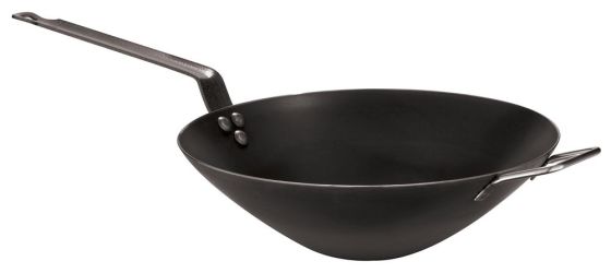 Wok-pannu hiiliteräs induktio Ø 40 cm