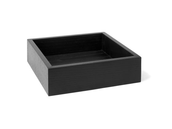 Puulaatikko musta 24x24x6,5 cm