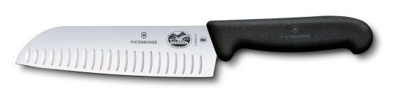 Kokkiveitsi santoku musta 17 cm