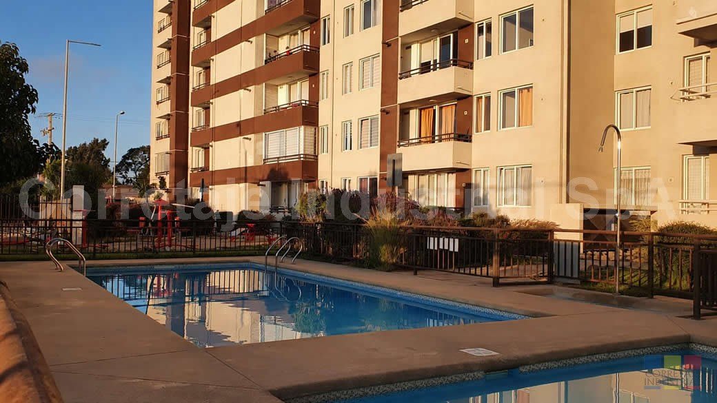 Departamento Juan Godoy Rivera 1307 - Edificio y piscina Departamento Juan Godoy Rivera 1307 - Edificio y piscina