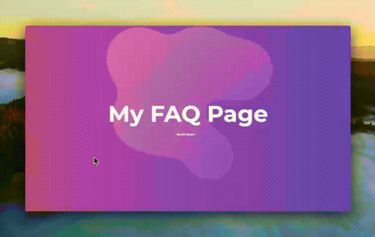 FAQ Section Gif