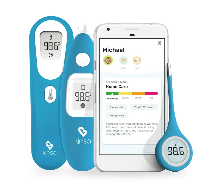 Kinsa app and thermometer