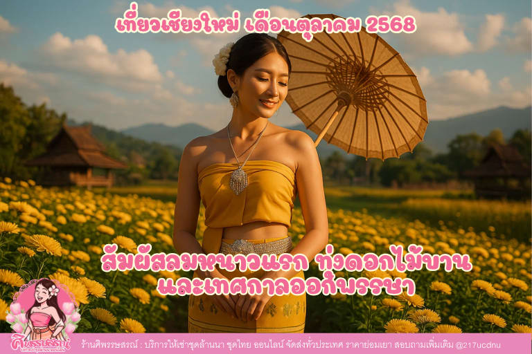 เที่ยวเชียงใหม่เดือนตุลาคม 2569: แต่งชุดล้านนาถ่ายรูป