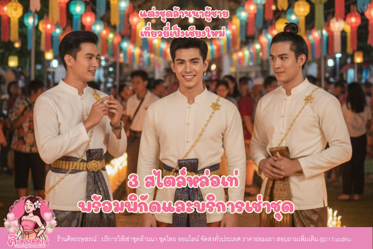 แต่งชุดล้านนาผู้ชายเที่ยวยี่เป็งเชียงใหม่: 3 สไตล์หล่อเท่ พร้อมพิกัดและบริการเช่าชุด