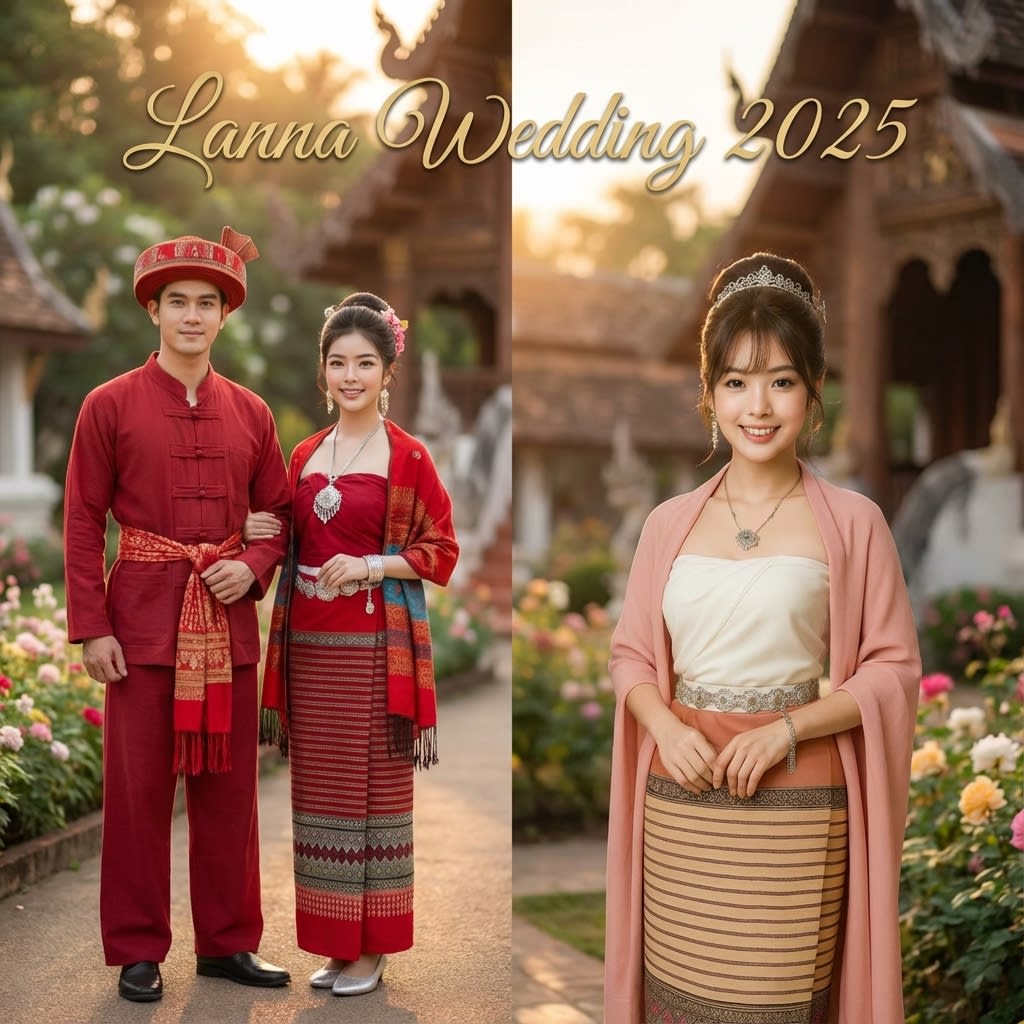 เช่าชุดแต่งงานล้านนา │ คู่มือเลือกชุดสำหรับคู่บ่าวสาว