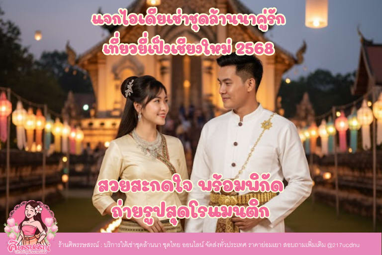 แจกไอเดียเช่าชุดล้านนาคู่รัก เที่ยวยี่เป็งเชียงใหม่ 2568 สวยสะกดใจ พร้อมพิกัดถ่ายรูปสุดโรแมนติก