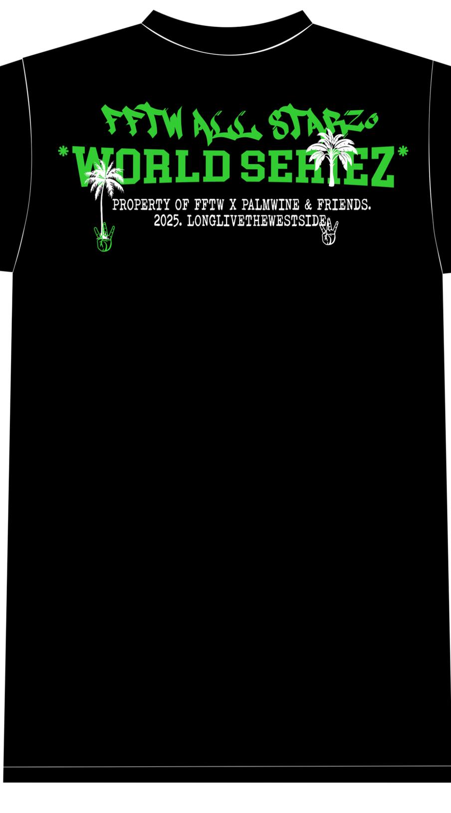 FIENDS FROM THE WESTSIDE X PALMWINE & FRIENDS TEE BLACK zoom dos illu