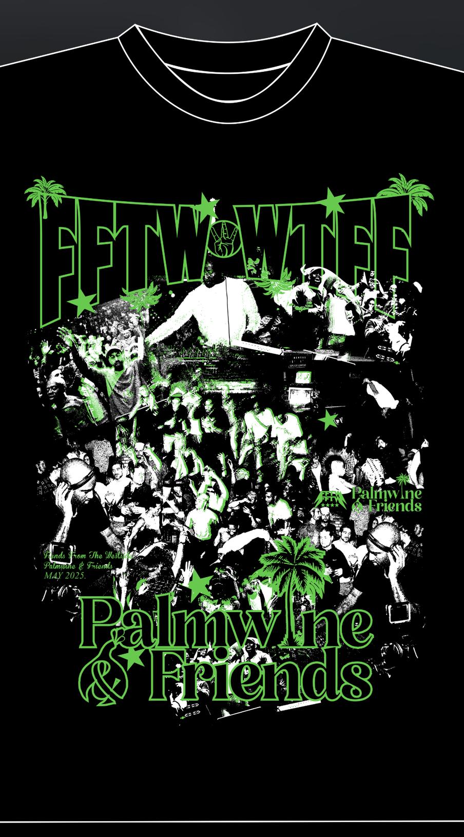 FIENDS FROM THE WESTSIDE X PALMWINE & FRIENDS TEE BLACK zoom logo