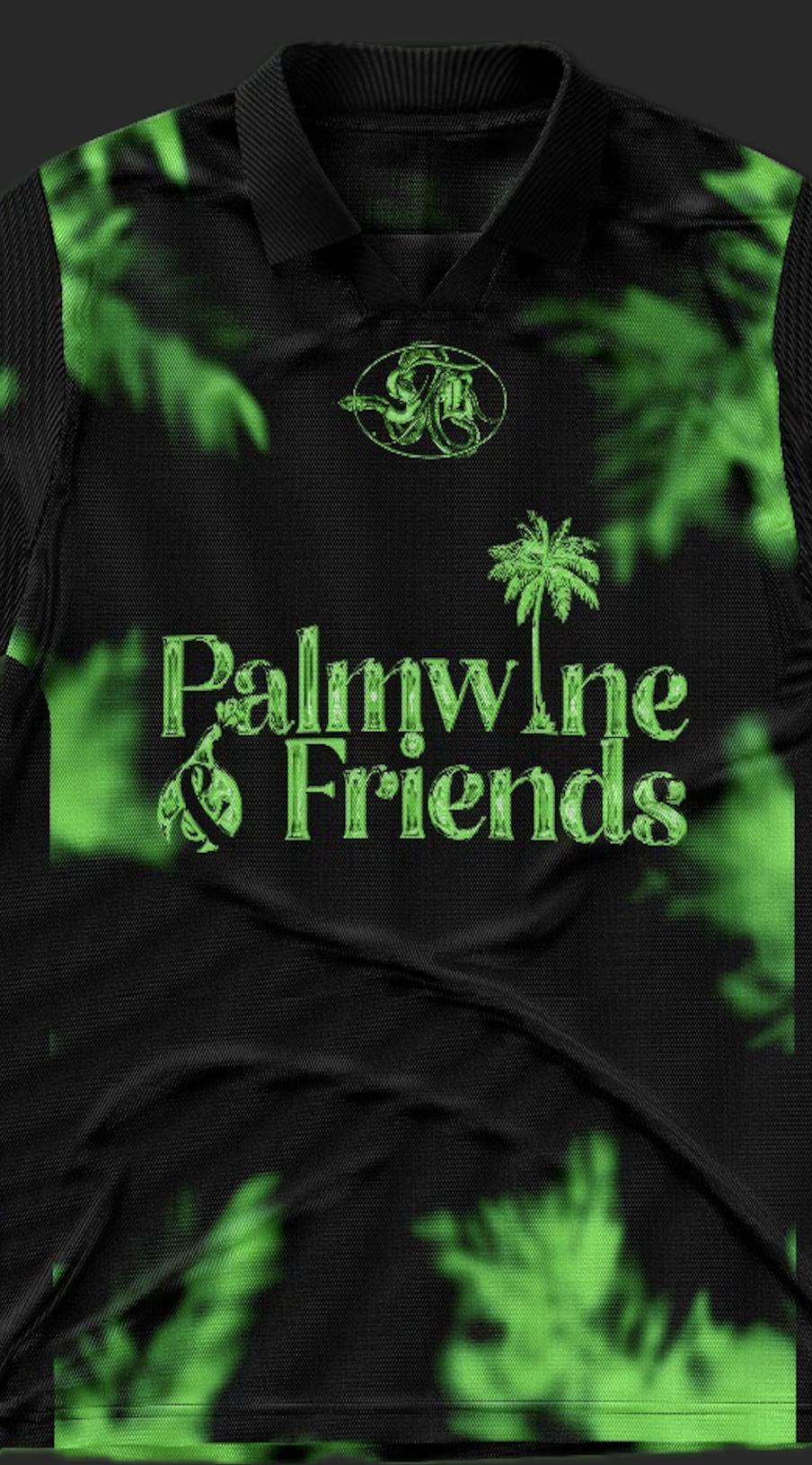 STR X PALMWINE & FRIENDS JERSEY BLACK/GREEN zoom logo