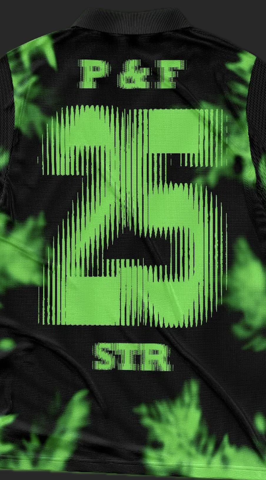 STR X PALMWINE & FRIENDS JERSEY BLACK/GREEN zoom dos illu