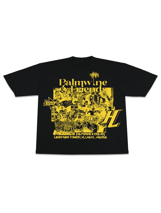 HOMELAND X PALMWINE & FRIENDS TEE WHITE/BLACK