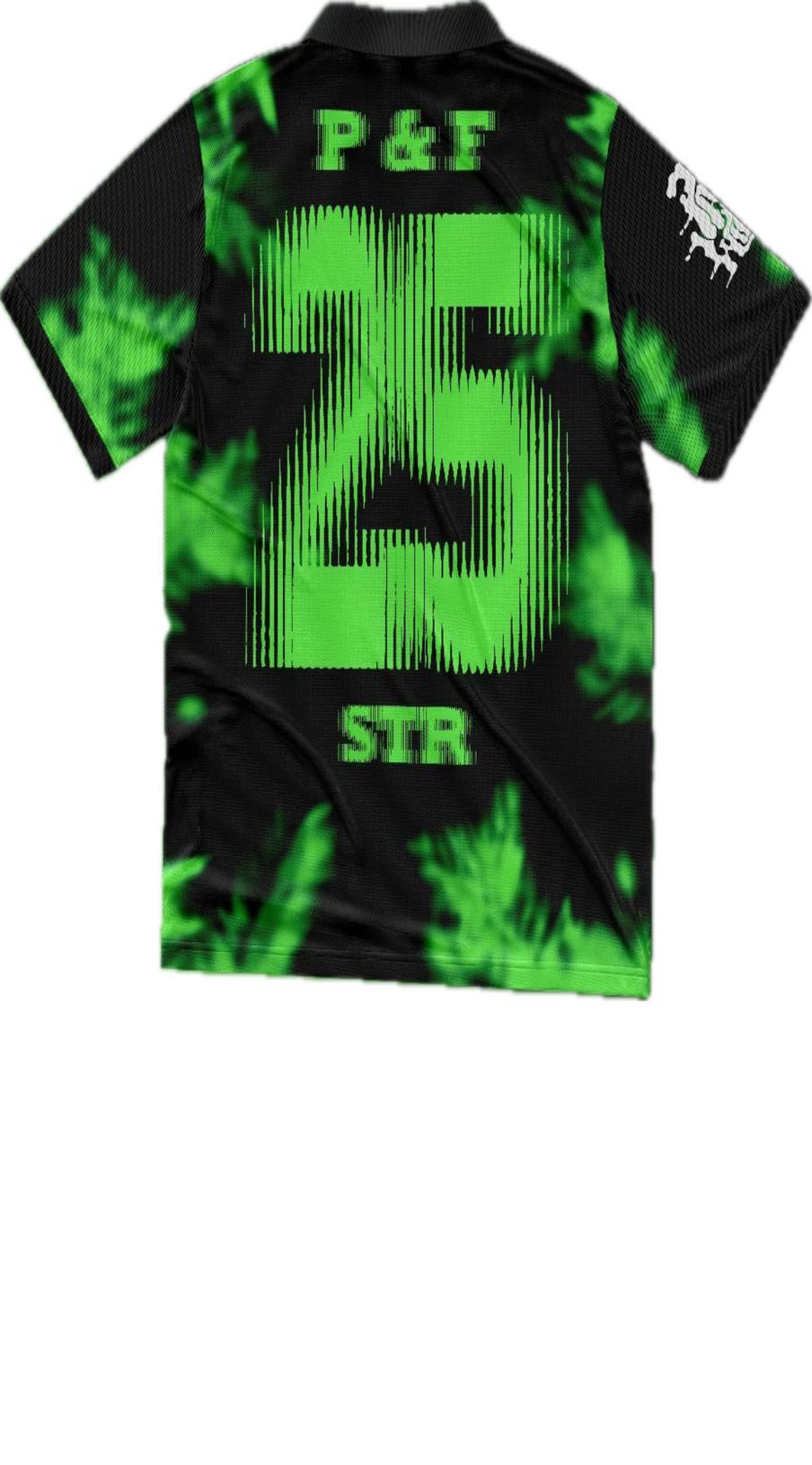 STR X PALMWINE & FRIENDS JERSEY BLACK/GREEN zoom dos
