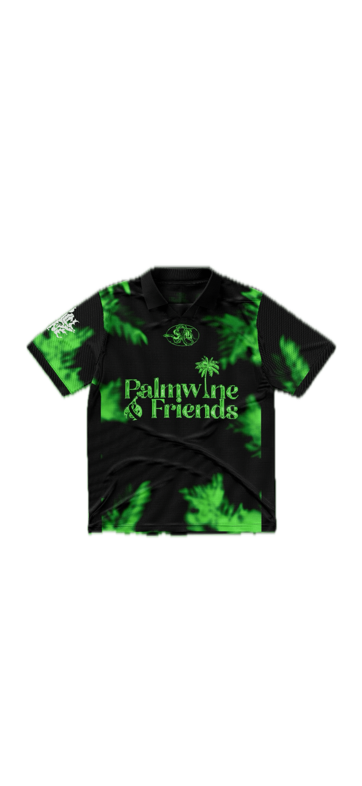 PALM TREE BABY TEE BLACK