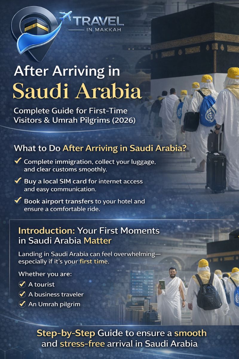 After arriving in saudi arabia