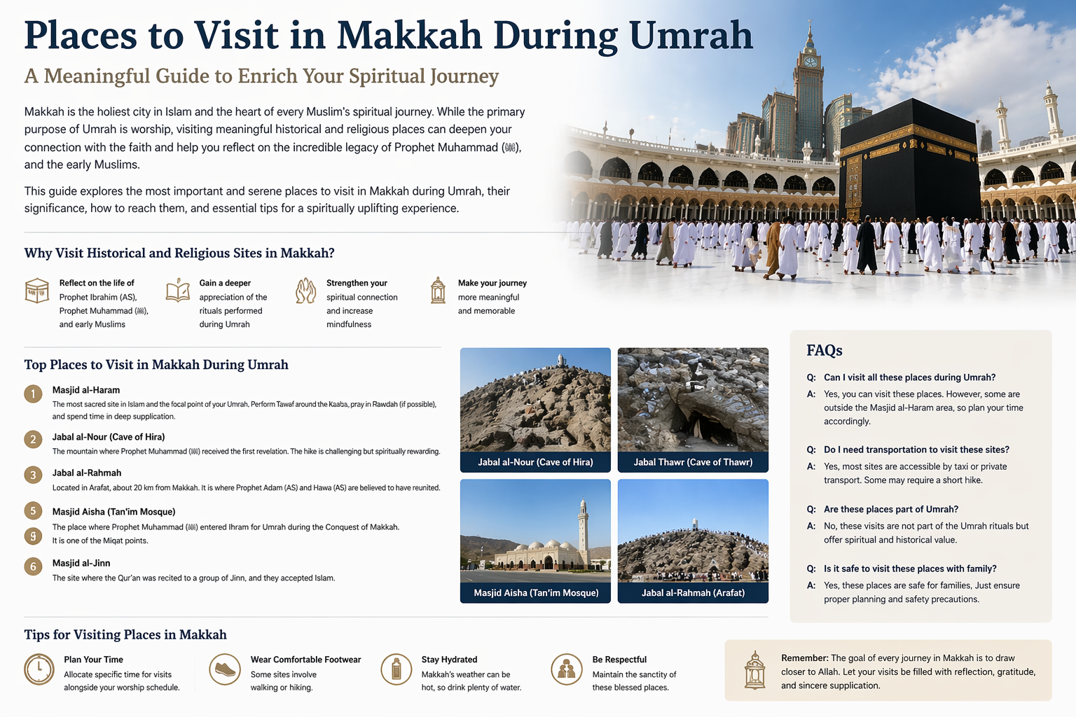 Ultimate Guide to Places to Visit in Makkah During Umrah