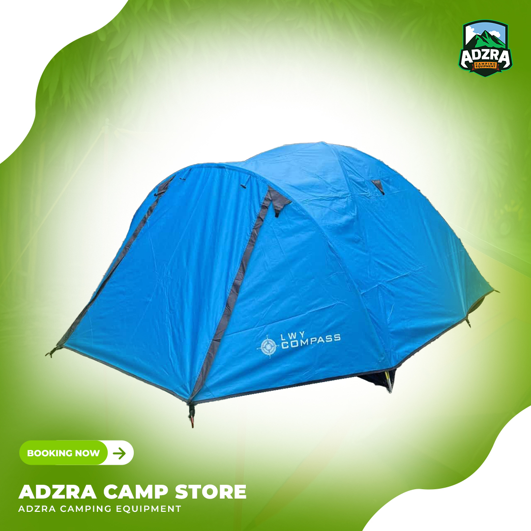 [Sewa] Tenda Dome Kap 4 LWY COMPASS | Pilihan Warna : Biru, Kuning