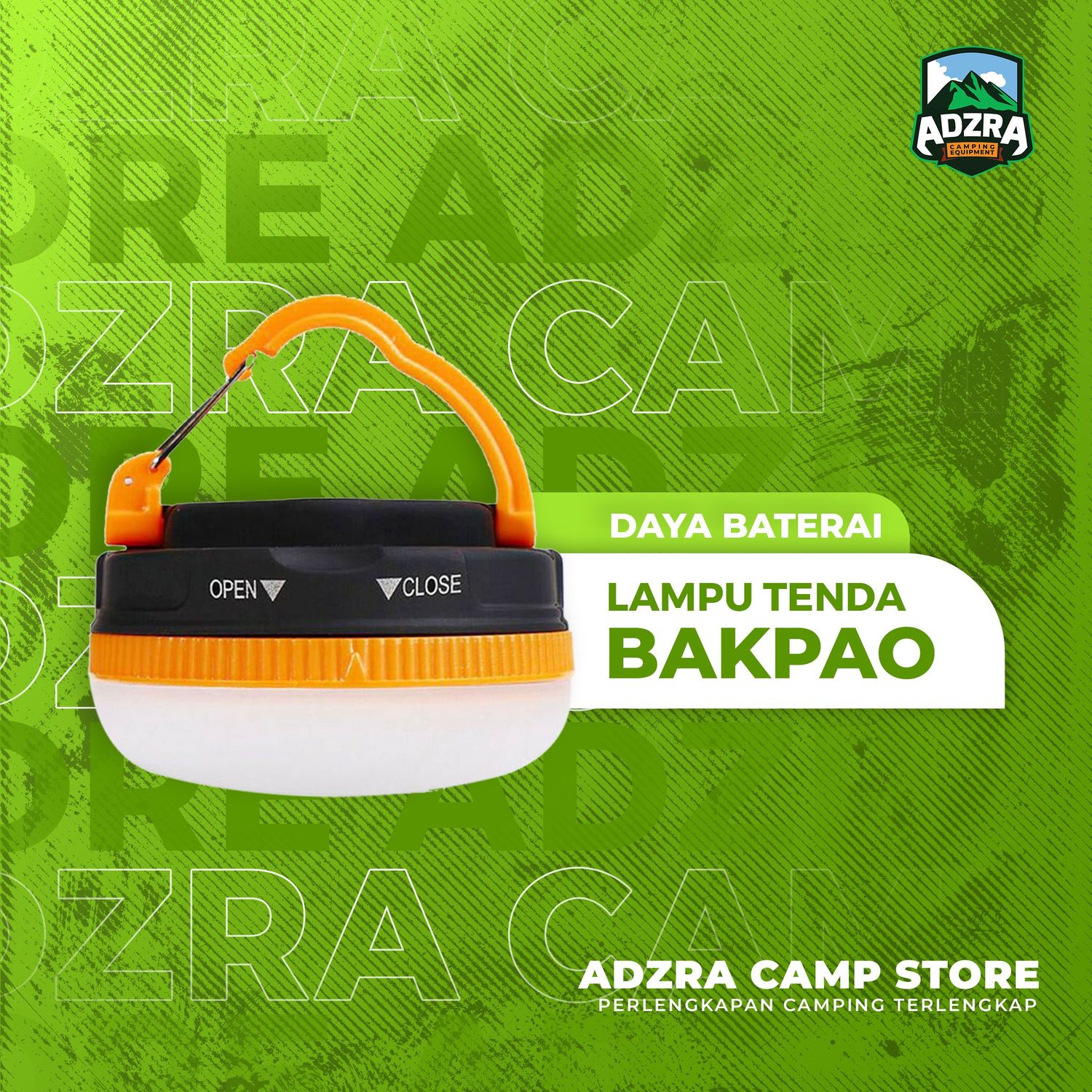 [Jual] Lampu Tenda Baterai | Lampu Bapau Bakpao | Lampu Camping Outdoor | Gantung Lampu Emergency