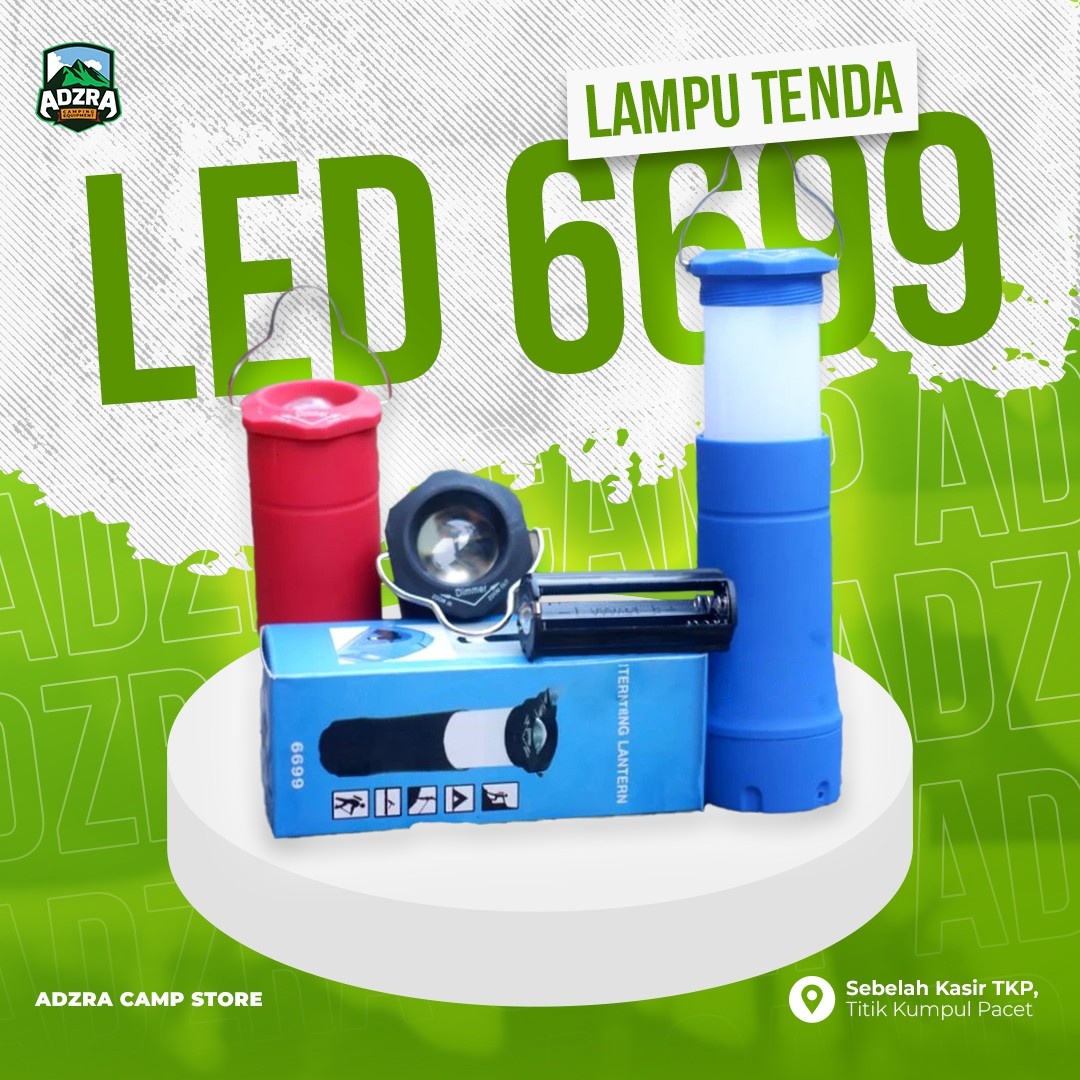 [Jual] Lampu Tenda LED 6699 | Lampu Tenda Camping LED Tarik | Lentera Senter Camping | Lampu Tenda Gantung