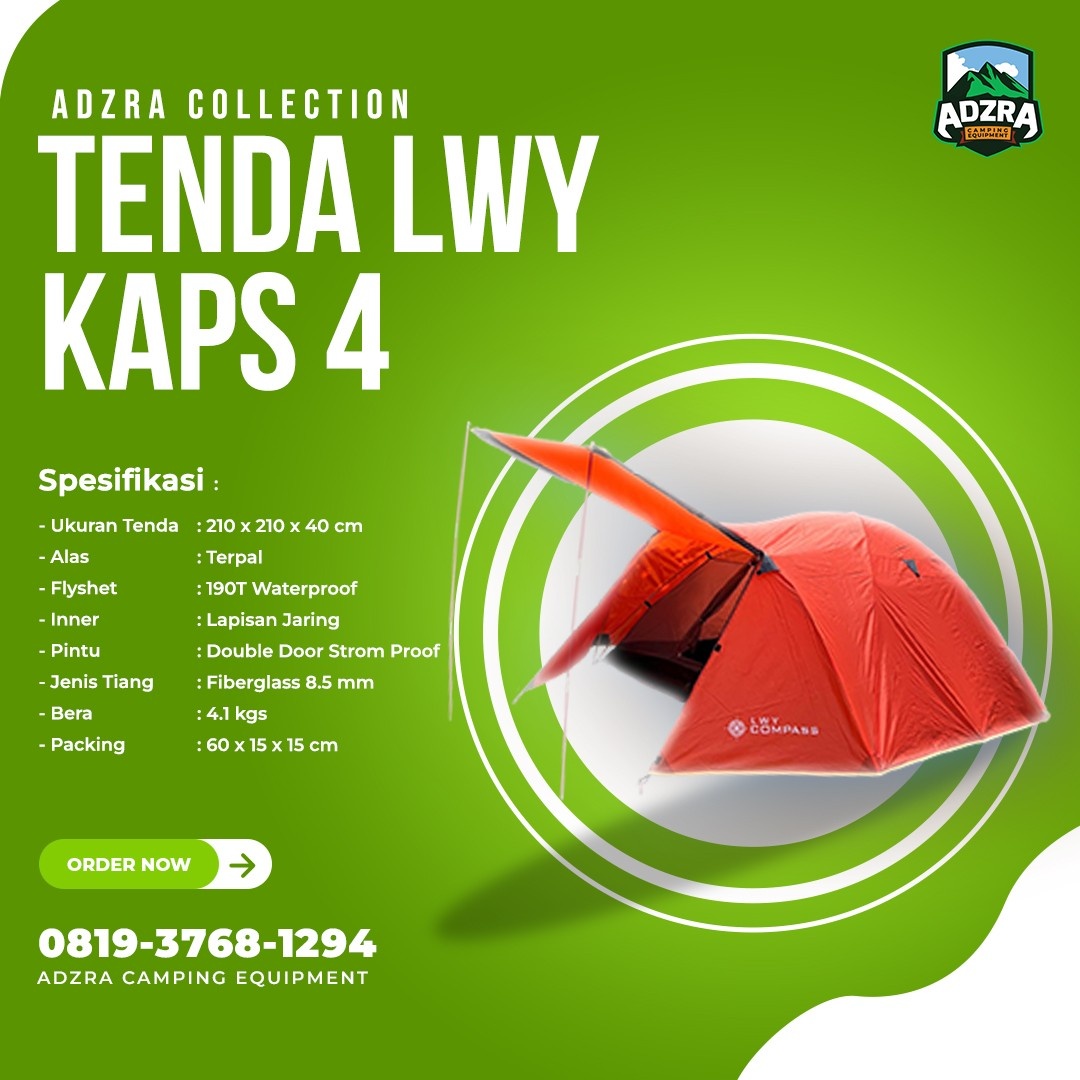 [Jual] Tenda LYW Compass | Kapasitas 4 Orang