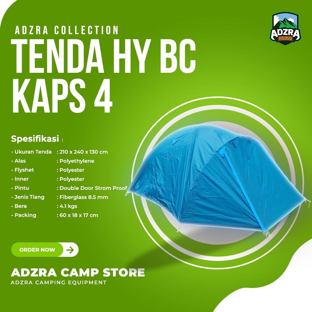[Jual] Tenda HY BC Kapasitas 4 orang
