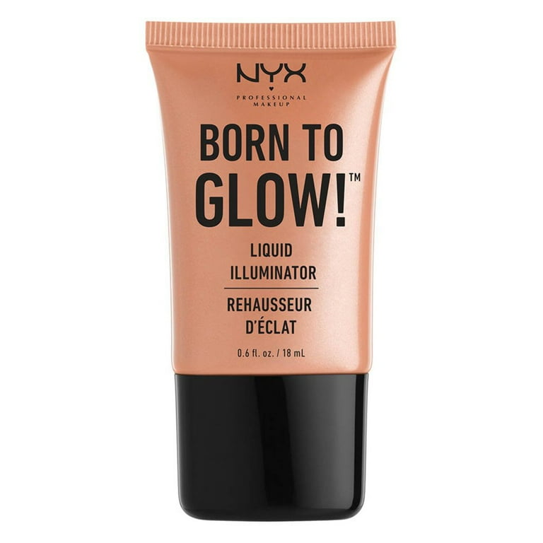 NYX Professional Makeup Born to Glow Liquid Illuminator, Liquid Shimmer Makeup, Highlighter, Foundation Base, Vegan Formula, Shade: Pure Gold thumbnail 2
