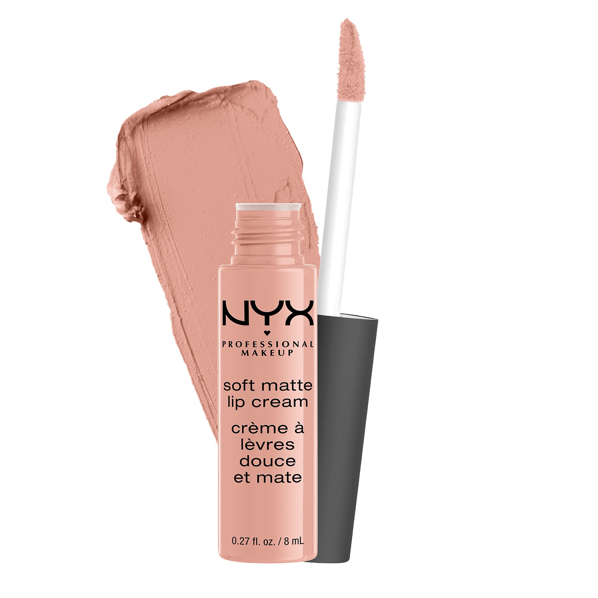 NYX PROFESSIONAL MAKEUP Soft Matte Lip Cream, Lightweight Liquid Lipstick - Cairo (Matte Pure Nude) thumbnail 2