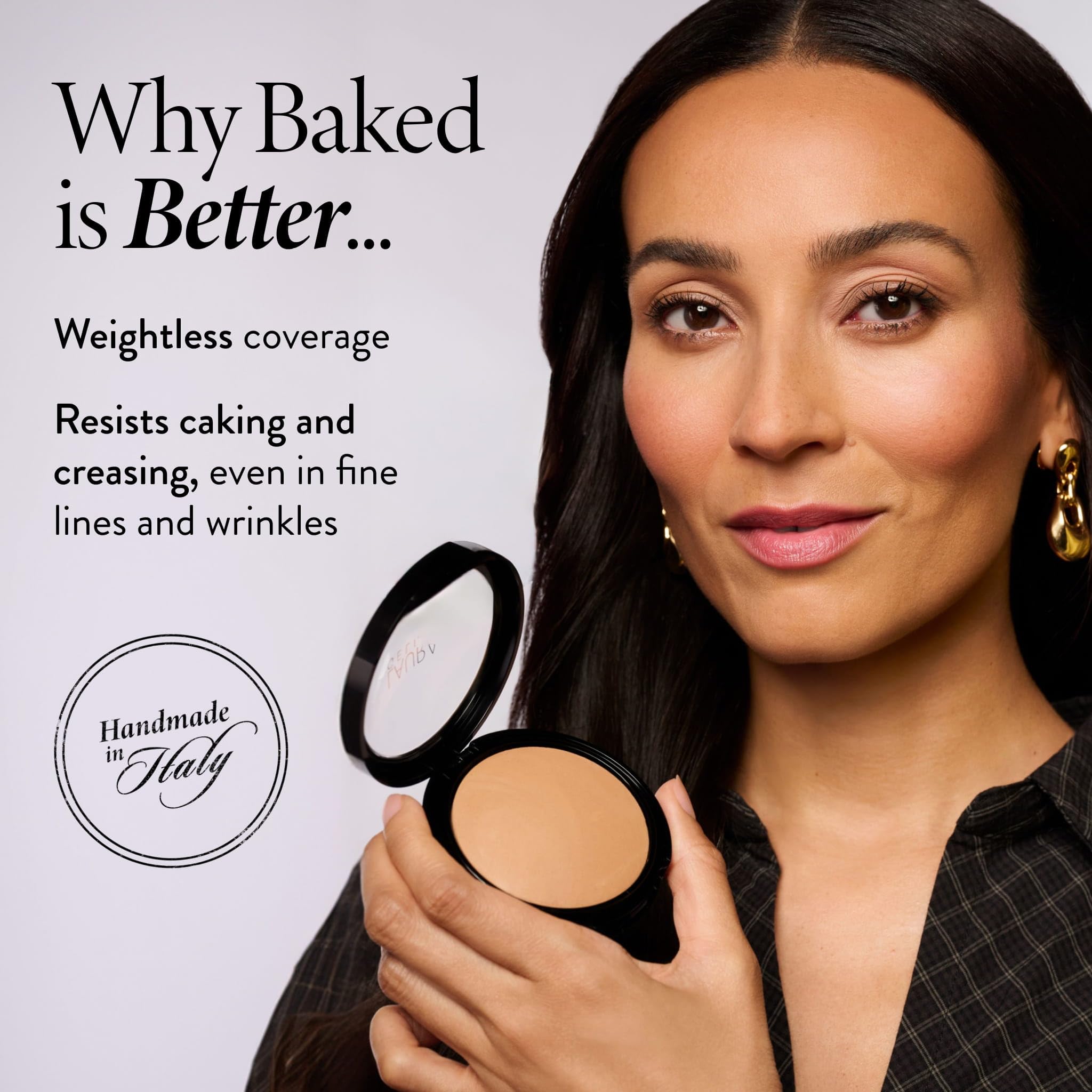 LAURA GELLER NEW YORK Baked Double Take Powder Foundation - Fair - Buildable Medium to Full Coverage - Matte Finish thumbnail 2