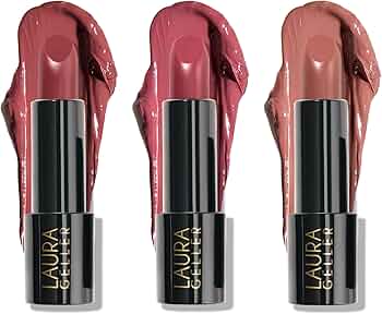 LAURA GELLER NEW YORK Modern Classic Cream Lipstick Trio - Mauve Majesty, Real Rosy, Novel Neutral thumbnail 2