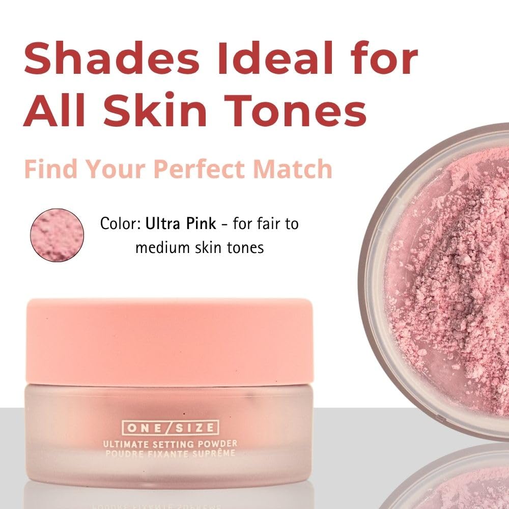 One Size Ultimate Blurring Setting Powder Travel Size Ultra Pink for Fair to Medium Skin Tones thumbnail 2