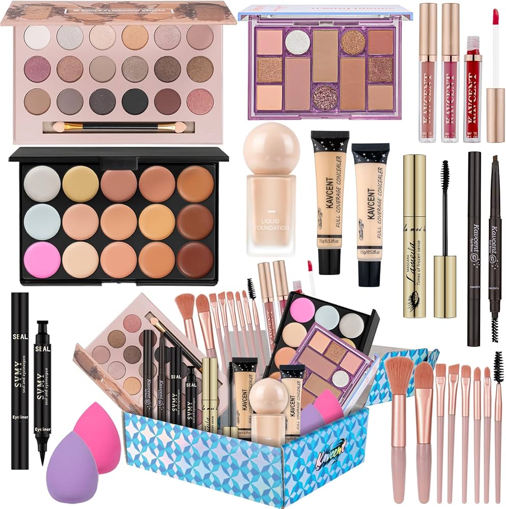 Makeup Kit for Women Full Kit Makeup Kits for Teens Teenager Makeup Gift Set for Teens Women Eyeshadow FoundationTeen Makeup Kit Makeup Sets