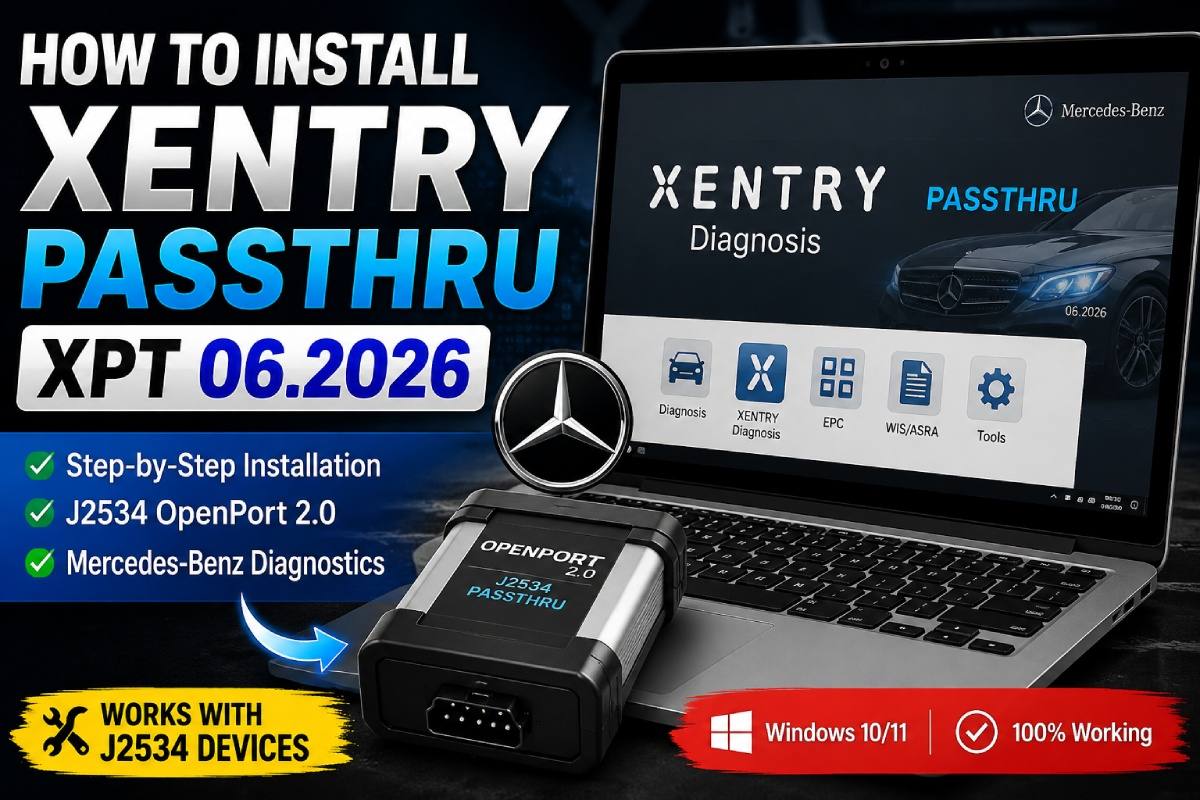 Xentry Passthru 06.2026 Download – Mercedes-Benz J2534 Diagnostic